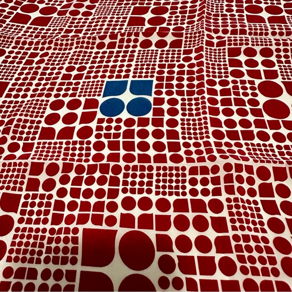 100% Silk Kate Spade New York 22” Square Red White Blue Scarf Handkercheif - Picture 11 of 11